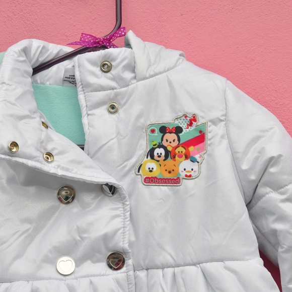 NEW Girls Disney Tsum Tsum Puffed jacket - Picture 4 of 5